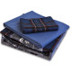 Постельное белье фланель First Choice Happiness Navy Blue семейный