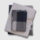 Постельное белье фланель First Choice Vldor Navy Blue семейный