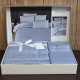 Комплект постельного белья First Choice New Trend Dusty Blue Евро