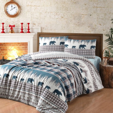 Постільна білизна фланель First Choice Cozy Green євро