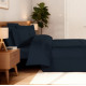 Постельное белье евро Montova Navy Blue LR