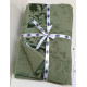 Махрове простирадло бавовна 200x220 Zeron SARMASIK DESEN Yesil