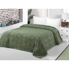 Махрове простирадло бавовна 200x220 Zeron SARMASIK DESEN Yesil