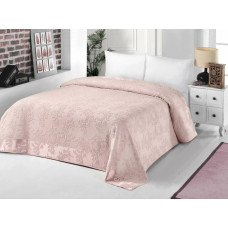 Махрове простирадло бавовна 200x220 Zeron SARMASIK DESEN ACIK PEMBE