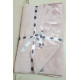 Махрове простирадло бавовна 200x220 Zeron SARMASIK DESEN ACIK PEMBE