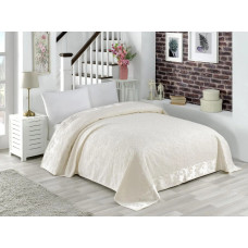 Махрове простирадло бавовна 200x220 Zeron SARMASIK DESEN KREM