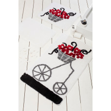 Килимок для ванної Chilai Home Alacati Red 60х100 см