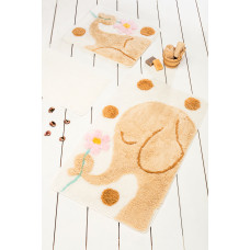 Килимок для ванної Chilai Home Buyuk Fil Coffee 60х100 см