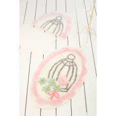 Килимок для ванної Chilai Home Sweet Bird Pink 60х100 см