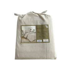 Комплект постельного белья Maison D'or Lines Stripes Beige хлопок бежевый полуторный
