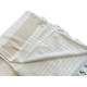 Пляжний рушник Maison Dor Primavera Beach Beige White 100-200 см кремовий
