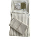 Комплект постільної білизни Maison Dor Lines Stripes Beige бавовна бежевий євро