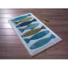 Килимок для ванної Confetti Fishy Mavi 50х57 см