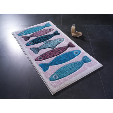 Килимок для ванної Confetti Fishy Pembe 50х57 см