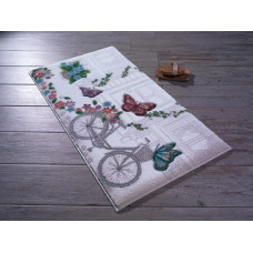Килимок для ванної Confetti Flower basket beyaz 80х140 см