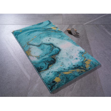 Килимок для ванної Confetti Marbling turkuaz 80х140 см