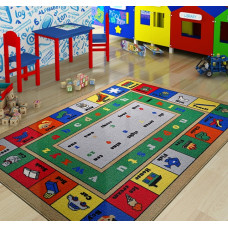 Коврик в детскую комнату Confetti Lesson Mavi 100х150 см