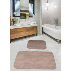 Набір килимків для ванної кімнати Diva Gold Cappuccino 60x100+50x60 см