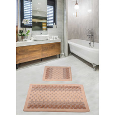Набір килимків для ванної кімнати Diva Kareli Red 60x100+50x60 см