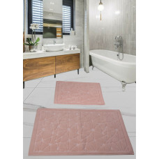 Набір килимків для ванної кімнати Diva Camparcasi Pudra 60x100+50x60 см