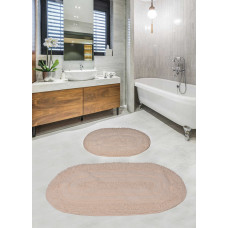 Набір килимків для ванної кімнати Diva Shine Cream 60x100+50x60 см
