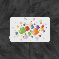 Килимок для ванної Tabe Hearts baloon 60x100 см