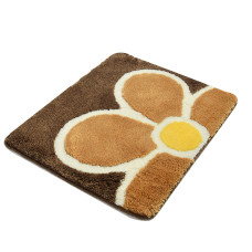 Килимок для ванної Chilai Home Flower Kahve 50х60 см