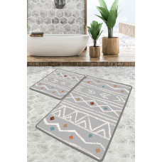 Набір килимків для ванної кімнати Chilai Home BALLOCCO BANYO HALISI DJT 60x100+50x60 см