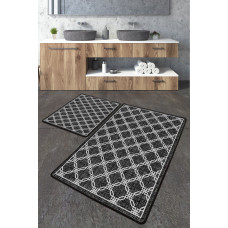 Набір килимків для ванної кімнати Chilai Home CHAIN BANYO HALISI DJT 60x100+50x60 см