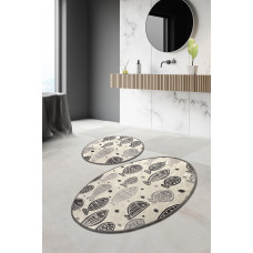 Набір килимків для ванної кімнати Chilai Home FISH WHİTE DJT 60x100+50x60 см