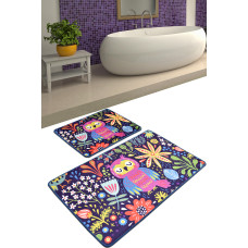 Набір килимків для ванної кімнати Chilai Home OWLS GARDEN DJT 60x100+50x60 см