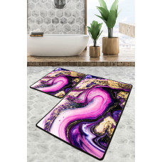 Набір килимків для ванної кімнати Chilai Home PASTRY BANYO HALISI DJT 60x100+50x60 см