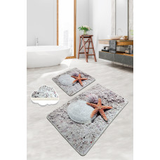 Набір килимків для ванної кімнати Chilai Home STARFISH DJT 60x100+50x60 см