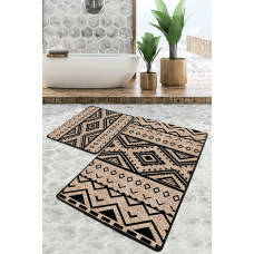 Набір килимків для ванної кімнати Chilai Home TENT BANYO HALISI DJT 60x100+50x60 см