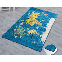 Коврик в детскую комнату Chilai Home WORLD MAP MAVI 100х160 см
