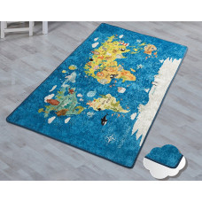 Коврик в детскую комнату Chilai Home WORLD MAP MAVI 100х160 см