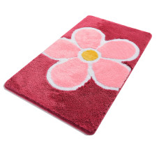 Килимок для ванної Chilai Home Flower fusya 60х100 см
