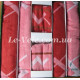 Набір рушників 6шт. (2х50х90см, 2х70х140см, 2х100х150см.) Red Pink