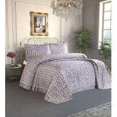 Покрывало Tropik home Leaves Navy Blue 1229-9 240х260 см