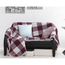 Покривало Eponj Home Туреччина Naturel - Dama bordo бордовий 160x215 см