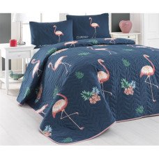 Покривало стеганное Eponj Home Туреччина - BigFilamin lacivert синій 200x220 см