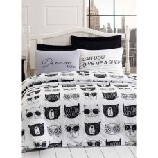Покривало стеганное Eponj Home Туреччина B & W - Melone siyah-beyaz 200x220 см
