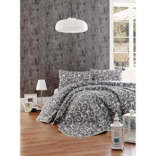 Покривало стеганное Eponj Home Туреччина B & W - Merle siyah чорний 200x220 см