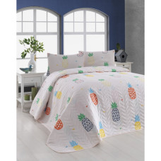 Покривало стеганное Eponj Home Туреччина - JokeAnanas krem крем 200x220 см