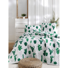 Покривало стеганное Eponj Home Туреччина - Kaktus yesil зелений 200x220 см