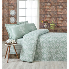 Покривало стеганное Eponj Home Туреччина - Pure suyesil зелений 200x220 см