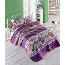 Покривало стеганное Eponj Home Туреччина - Rug fusya фуксія 200x220 см