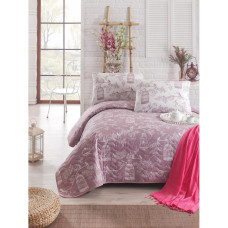 Покривало стеганное Eponj Home Туреччина - Samyeli lila ліловий 200x220 см