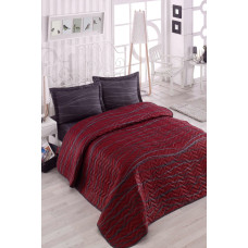 Покривало стеганное Eponj Home Туреччина - Verda bordo бордовий 200x220 см