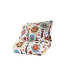 Покривало стеганное Eponj Home Туреччина - AfrikaHimba bej-sari бежевий-жовтий 160x220 см